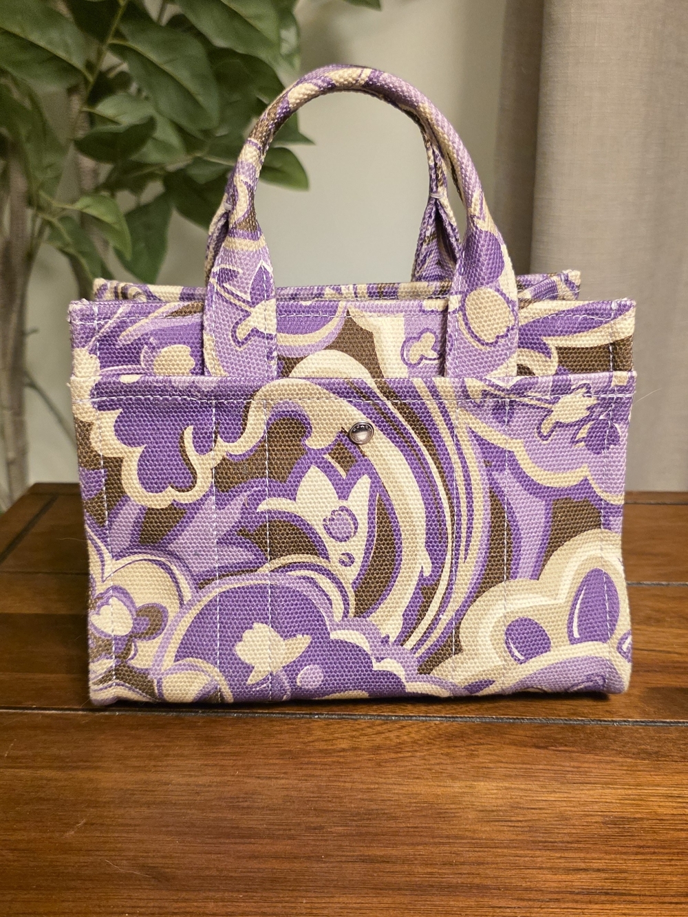 Coach Cargo Tote Bag 20 with Paisley Print - Picture 6 of 10